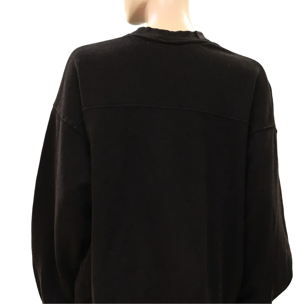 Free People FP Movement All Star Embroidered Pullover Sweatshirt Top S 289503